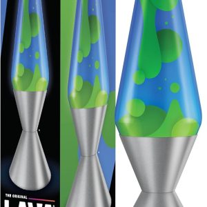 Lava The Original Lamp - 16.3 Emerald Tide ?C Classic Liquid Motion Lamp - Yellow Wax and Blue Liquid - Item #5139 (Amazon Exclusive)