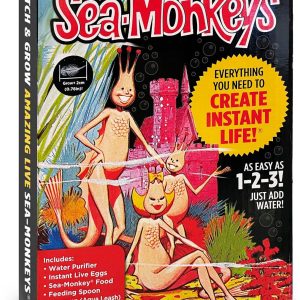 Sea-Monkeys: Retro Instant Life Kit - Tiny Brine Shrimp Growth Set. World's Only Instant Pet. Create Life. Just Add Water. Educational Kit. Kids 6+