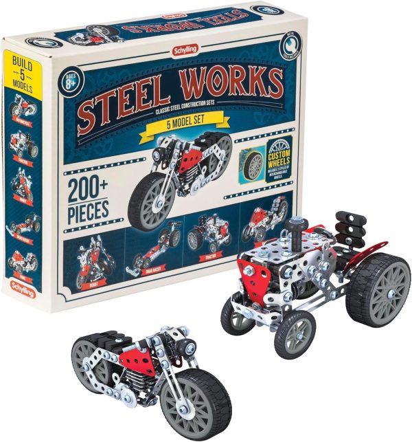 Schylling Steel Works 5 Model Construction Building Kit