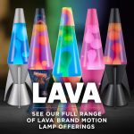 Lava The Original Lamp - 14.5 Luminous Jelly Fish ?C Classic Liquid Motion Lamp - Yellow Wax and Purple Liquid - Item #2424 (Amazon Exclusive)
